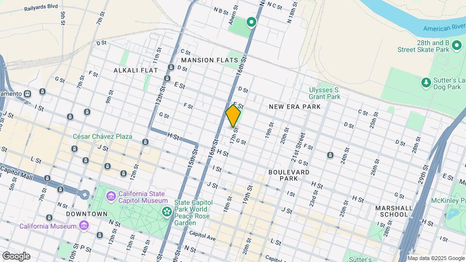 616 17th St Map and Location Details