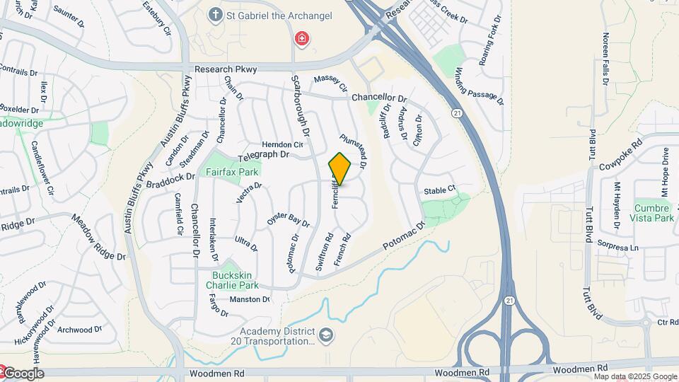 8015 Ferncliff Dr Map and Location Details