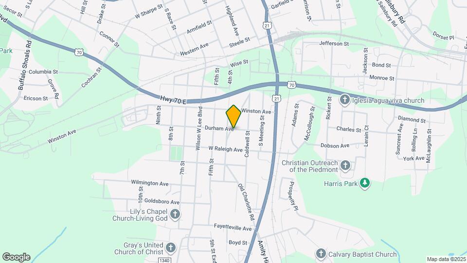 1105 Old Charlotte Rd Map and Location Details