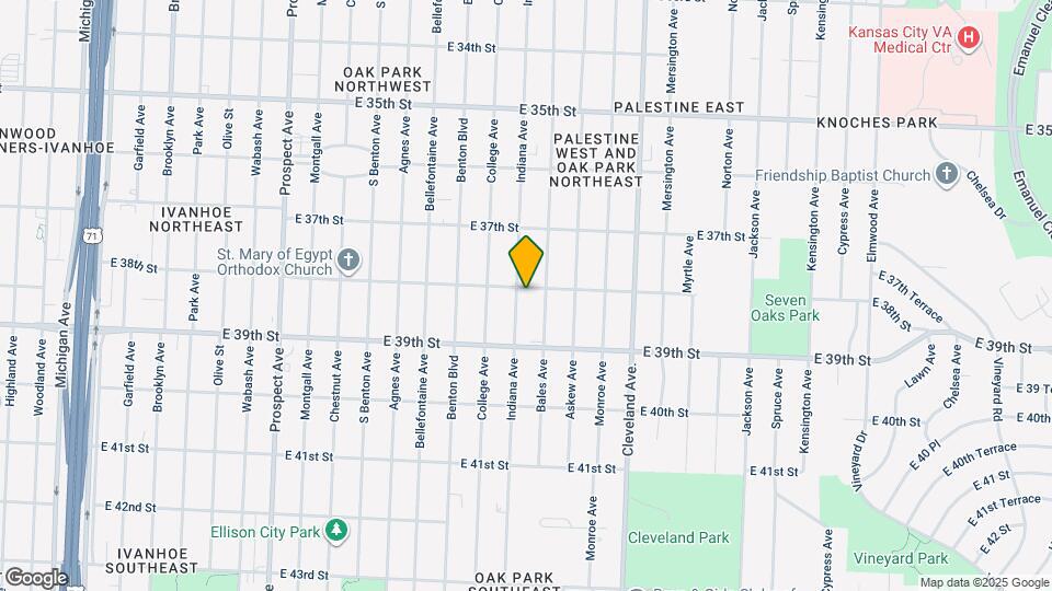 3803 Indiana Ave Map and Location Details