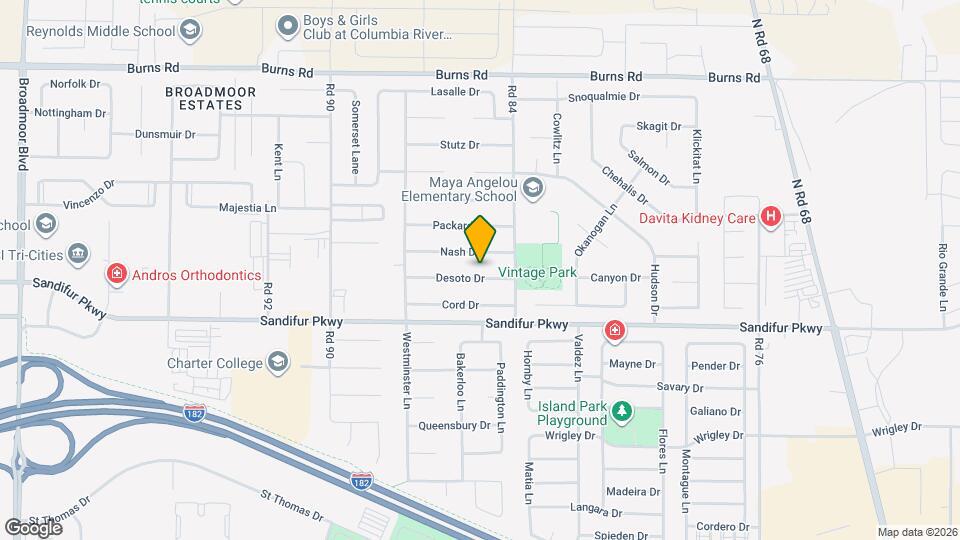 8503 Desoto Dr Map and Location Details