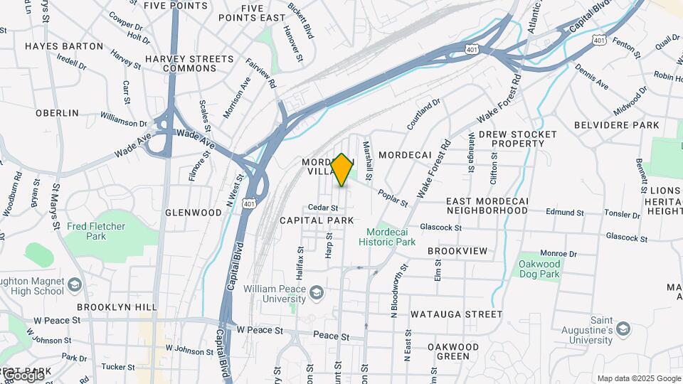 1133 N Blount St Map and Location Details