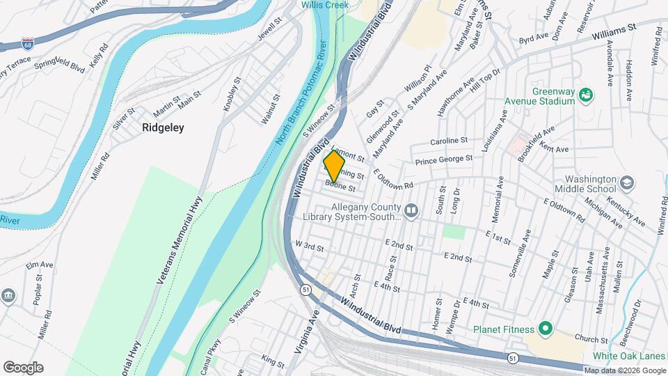 37-39 Boone St Map and Location Details