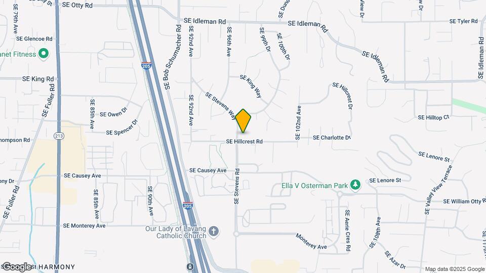 9751 SE Hillcrest Rd Map and Location Details