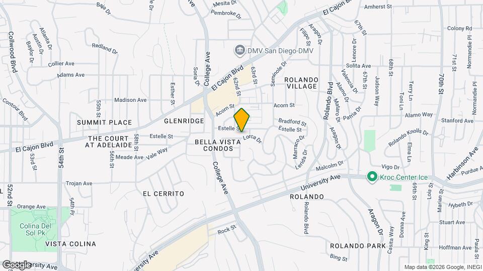 6184 Lorca Dr Map and Location Details