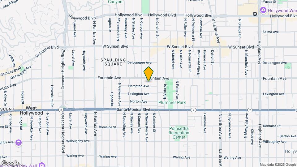 7531 Hampton Ave Map and Location Details