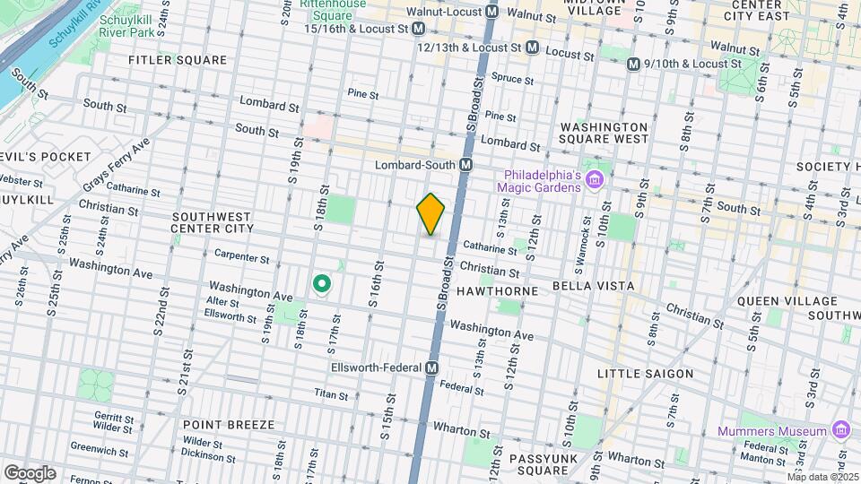 1424 Catharine St, Unit C Map and Location Details