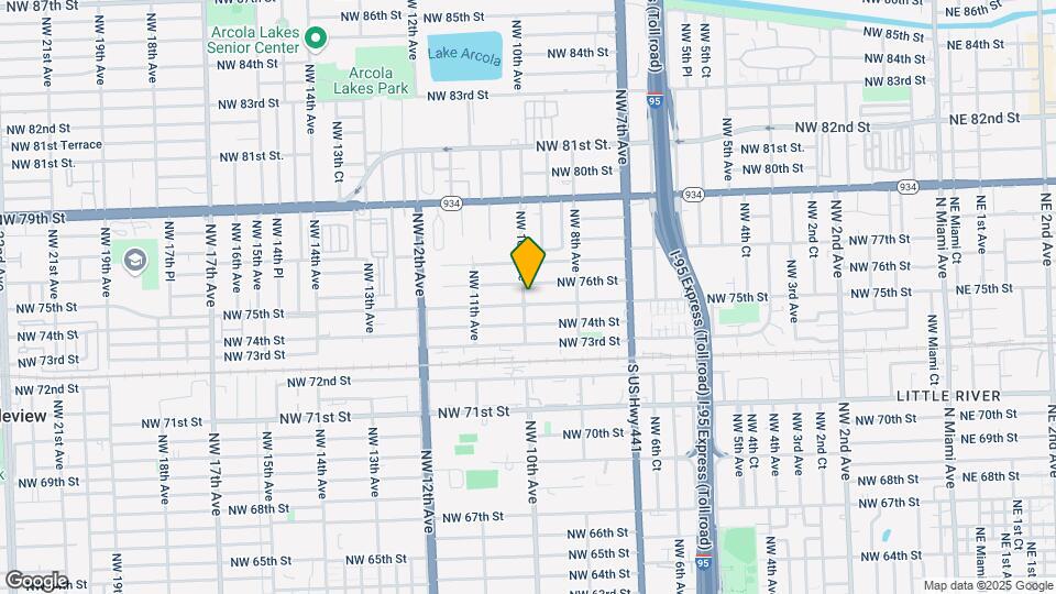 955 NW 75th St Map and Location Details