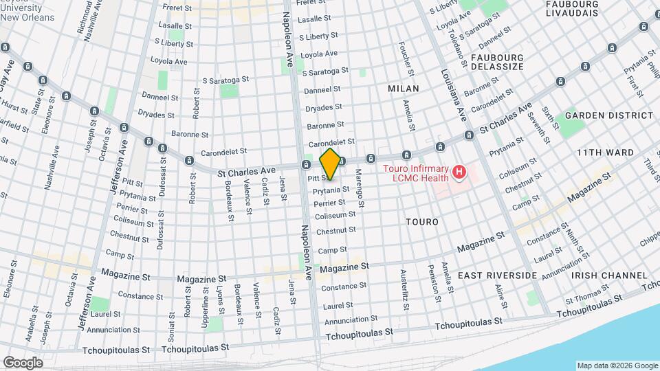 4221 Prytania St, Unit 4 Map and Location Details
