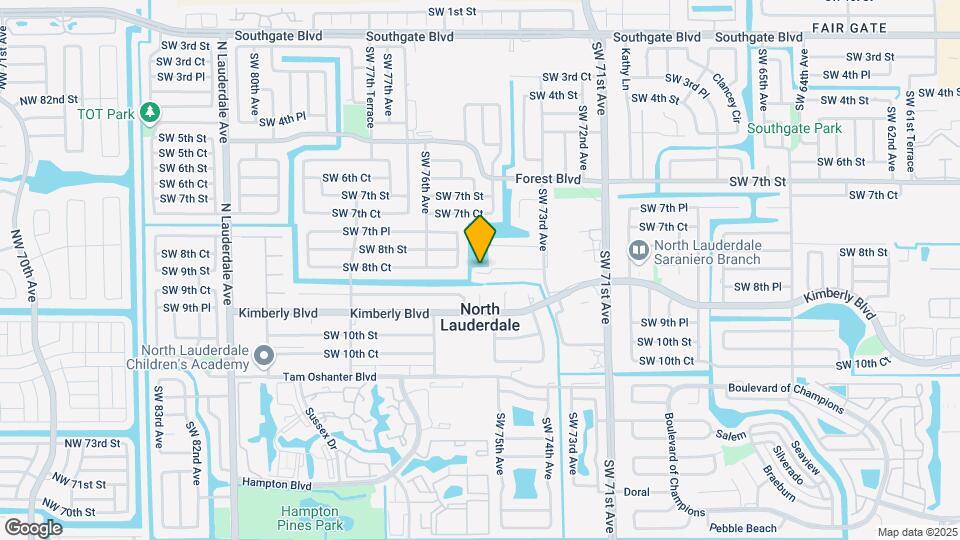 7431 SW 8th Ct Map and Location Details