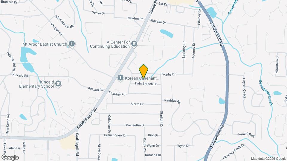 1851 Twin Branch Dr Mapa y Detalles de la Ubicación