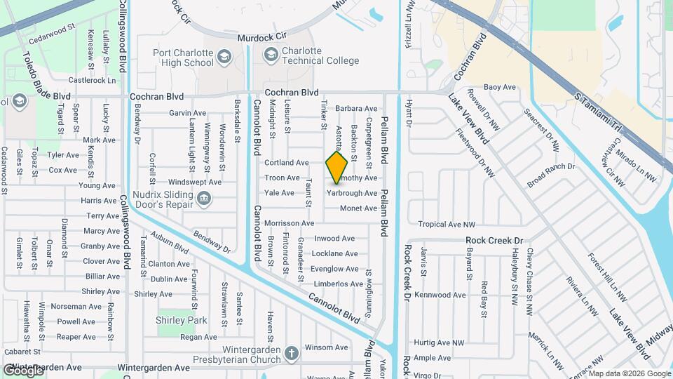 18416 Yarbrough Ave Map and Location Details