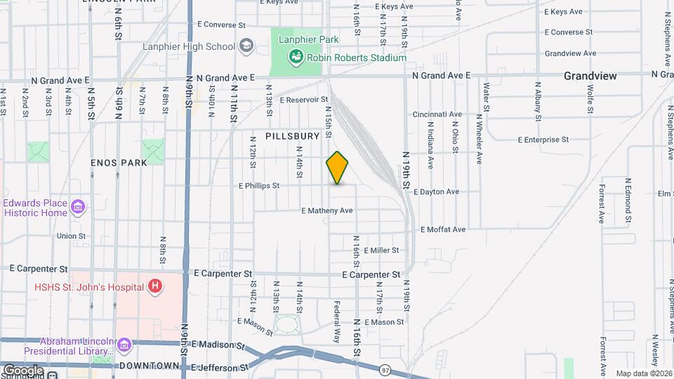 1504 E Phillips St Map and Location Details