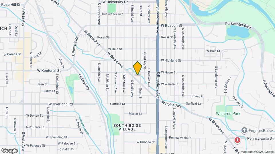 1216 W Boise Ave Map and Location Details