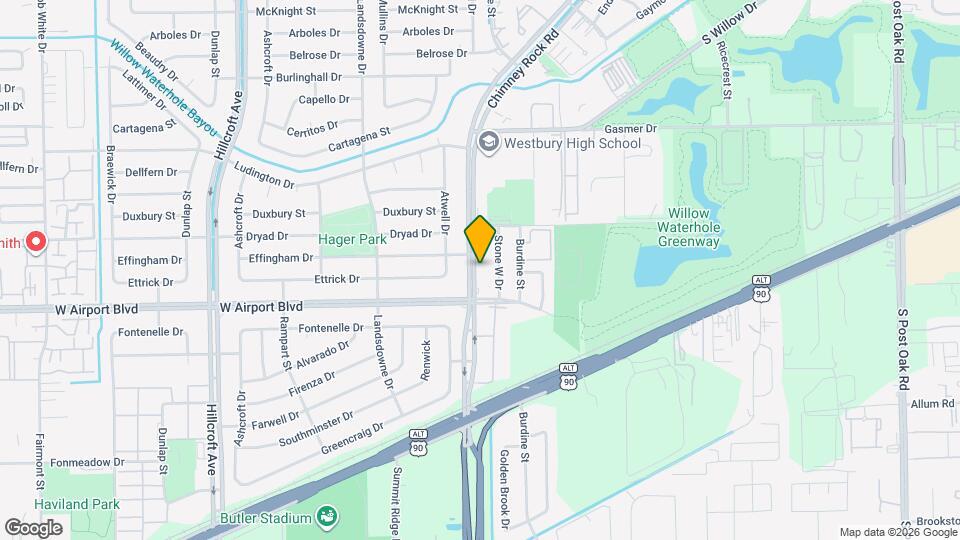 12211 Chimney Rock Rd Map and Location Details