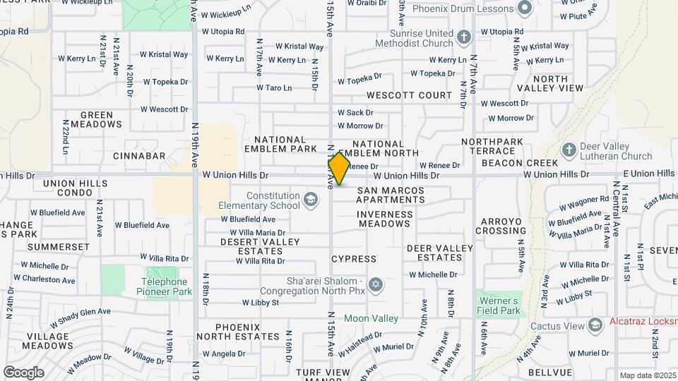 1411 W Villa Theresa Dr Map and Location Details