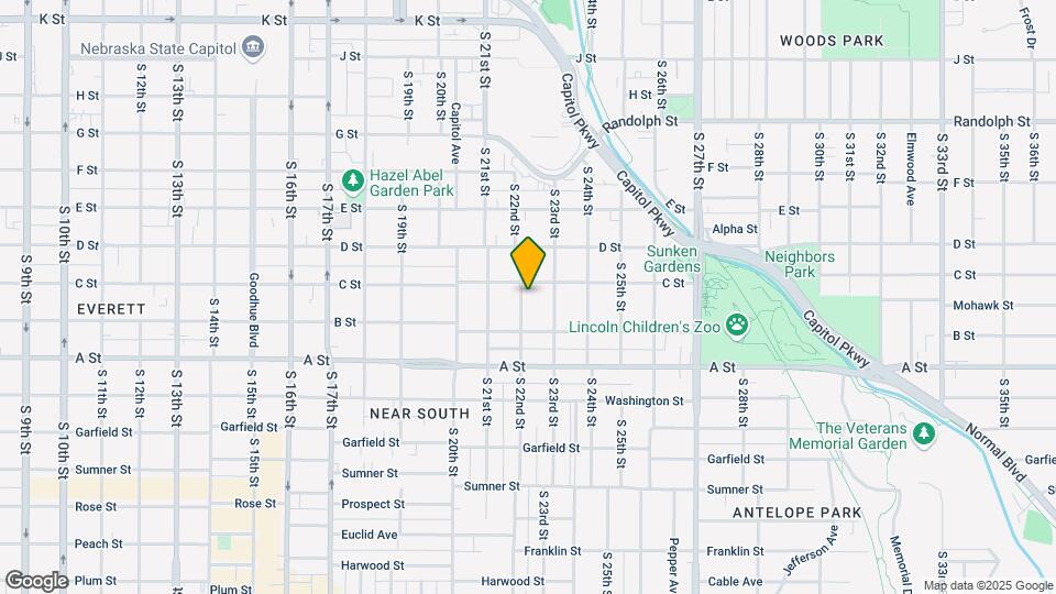 1220 South 22nd Street Map and Location Details