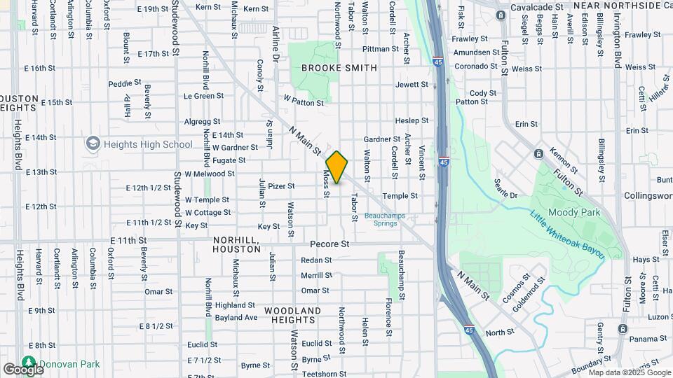 307 Northwood St Map and Location Details