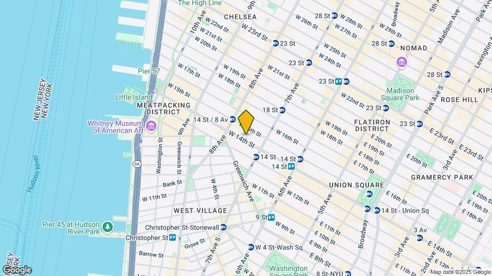 231 W 14th St Mapa y Detalles de la Ubicación