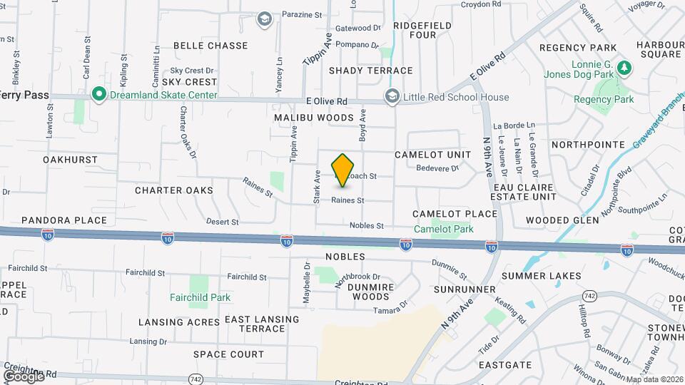 3550 Raines St Map and Location Details