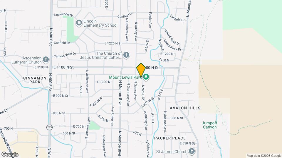 1021 N 925 E St Map and Location Details