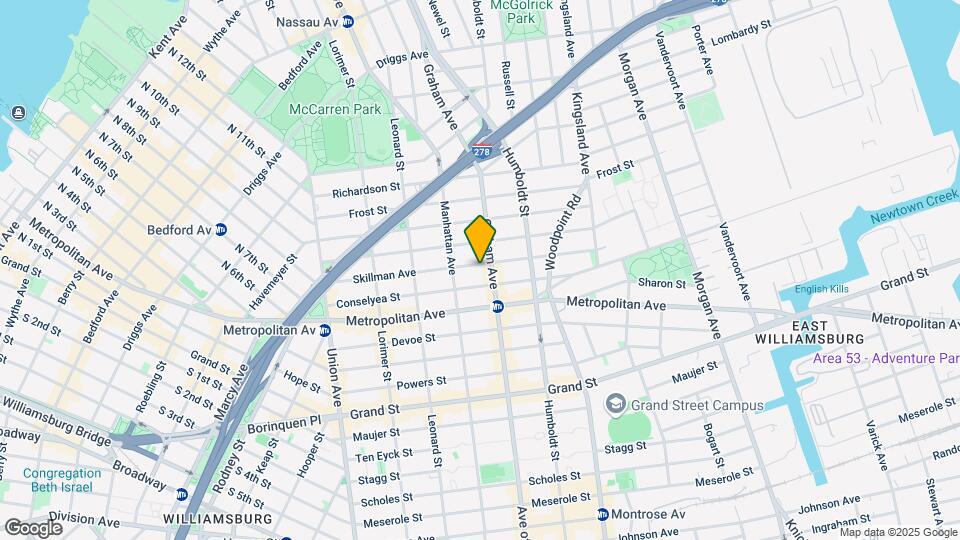 152-156 Skillman Ave Map and Location Details