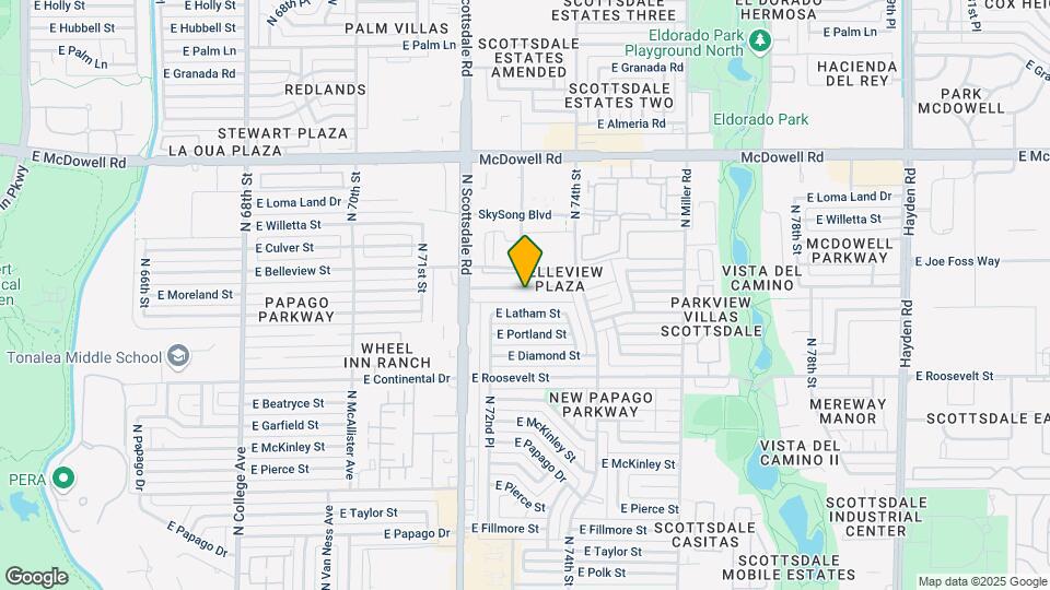 7249 E Belleview St Map and Location Details