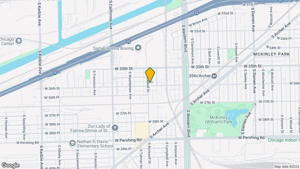 3559 S Rockwell St Mapa y Detalles de la Ubicación
