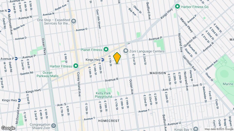 1717 E 18th St-Unit -2G Map and Location Details