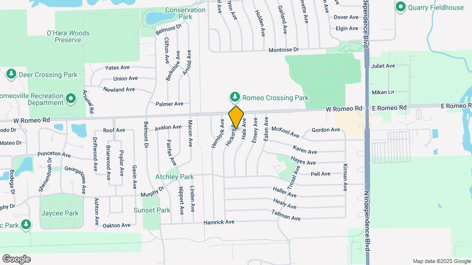 335 Hickory Ave Map and Location Details