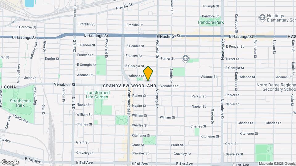 Vancouver East Co-op Map and Location Details