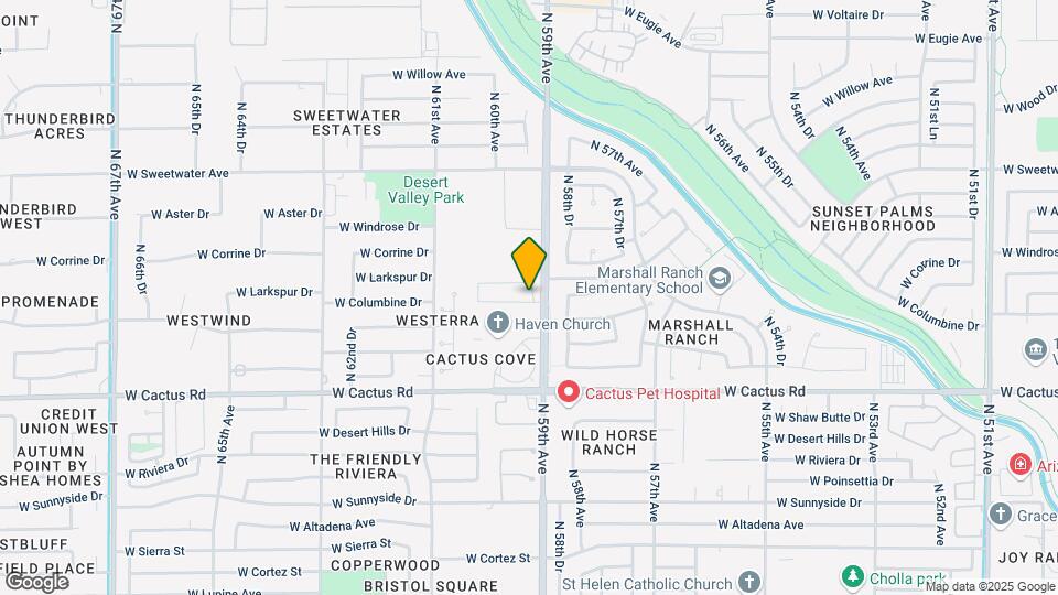 5914 W Columbine Dr Map and Location Details