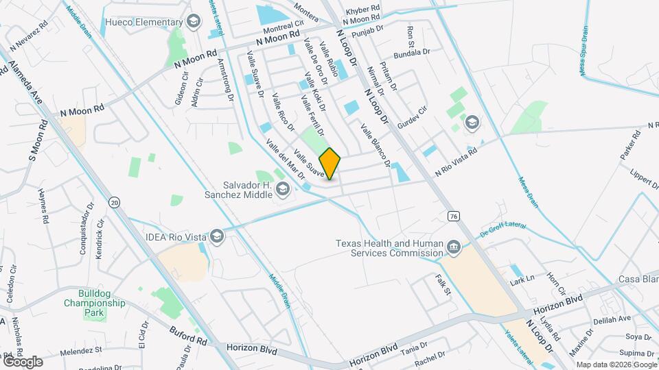 10497 Valle del Mar Dr Map and Location Details