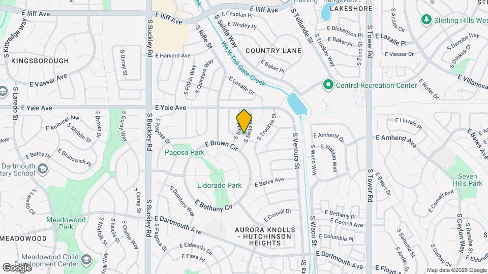 2765 S Sedalia St Map and Location Details