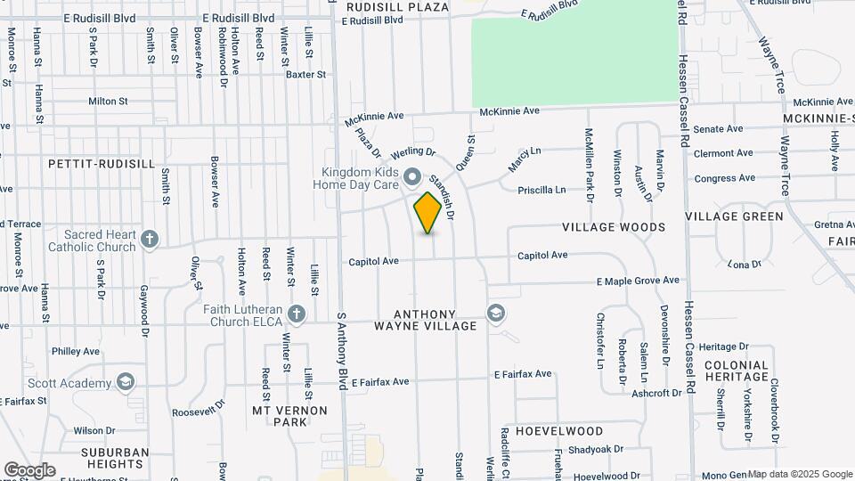 4508 S Colonial Ave Map and Location Details