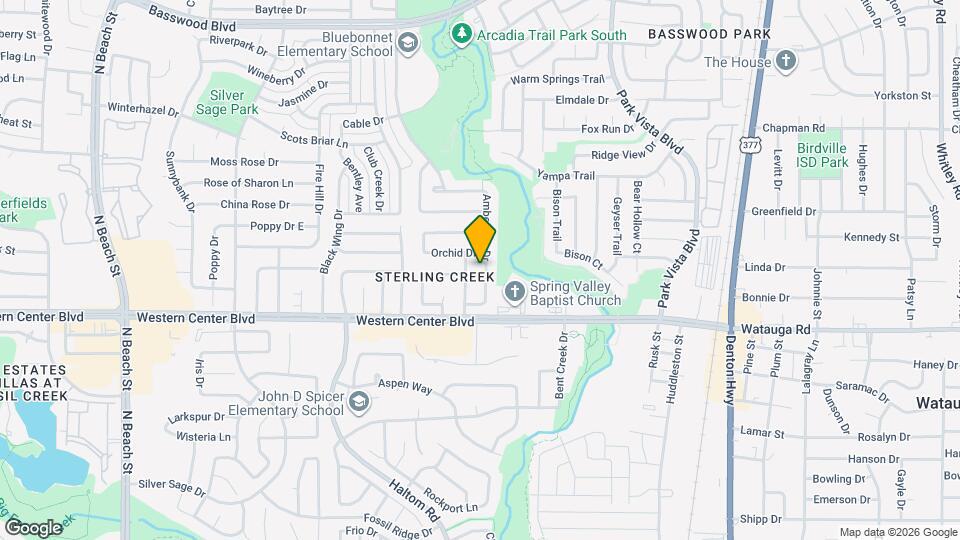 6801 Amberdale Dr Mapa y Detalles de la Ubicación