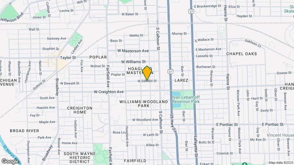 209 W Dewald St Map and Location Details