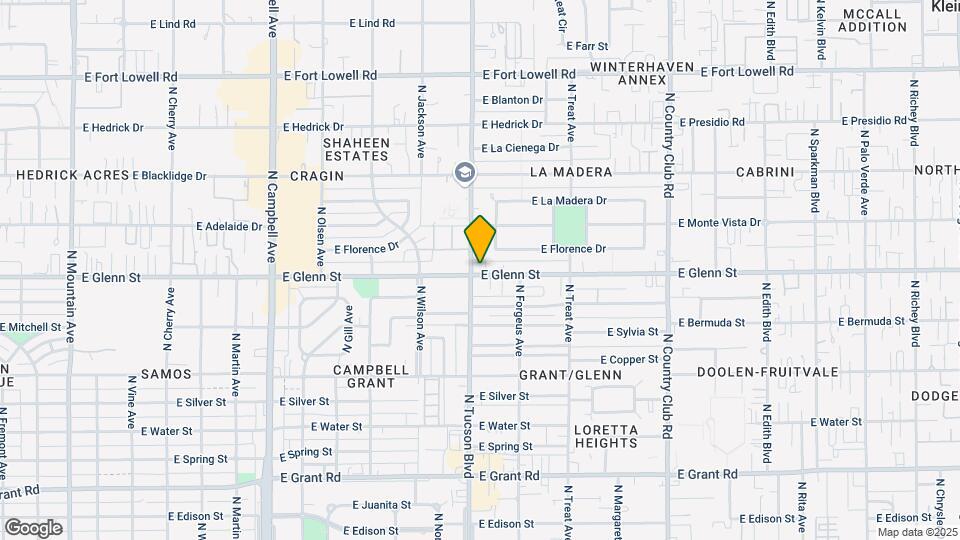 2806 N Tucson Blvd Map and Location Details