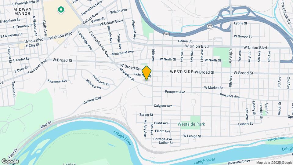 1722 W Market St Map and Location Details