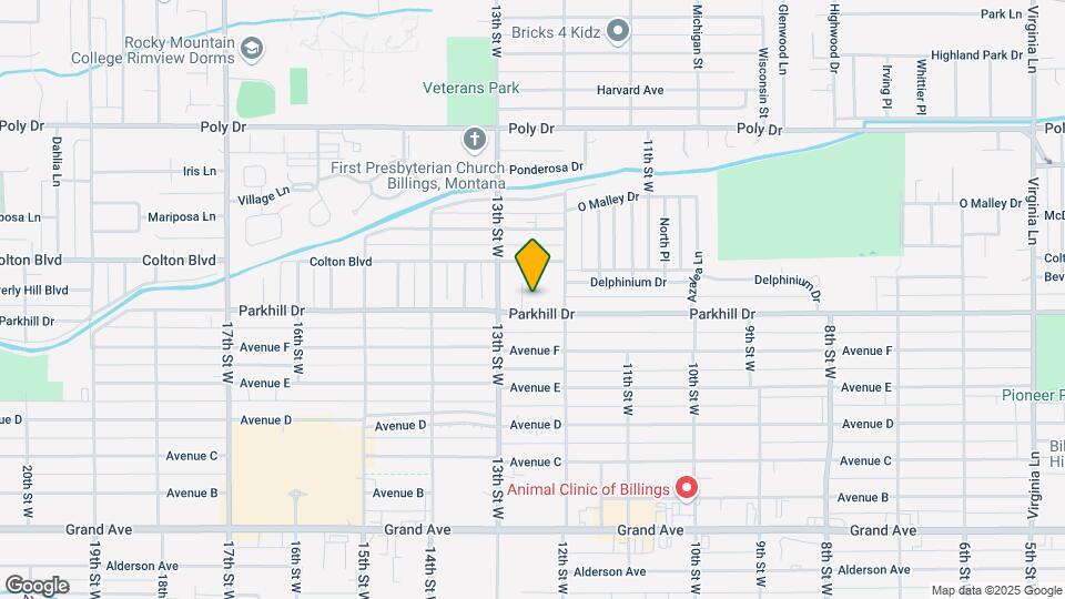 1227 Parkhill Dr Mapa y Detalles de la Ubicación
