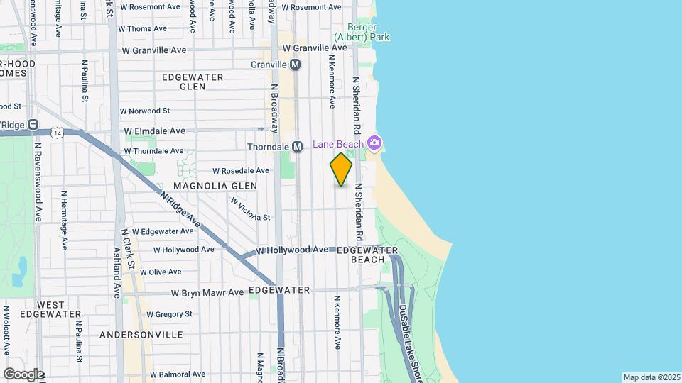 5825 N Kenmore Ave Mapa y Detalles de la Ubicación