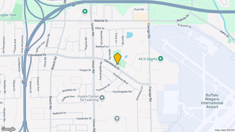 1328 Cleveland Dr Map and Location Details