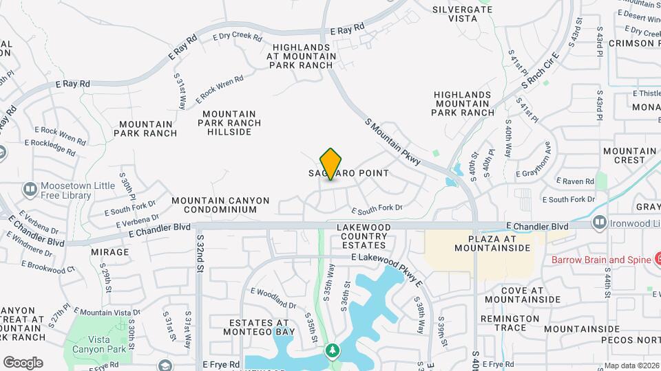 3640 E Mountain Sky Ave Map and Location Details