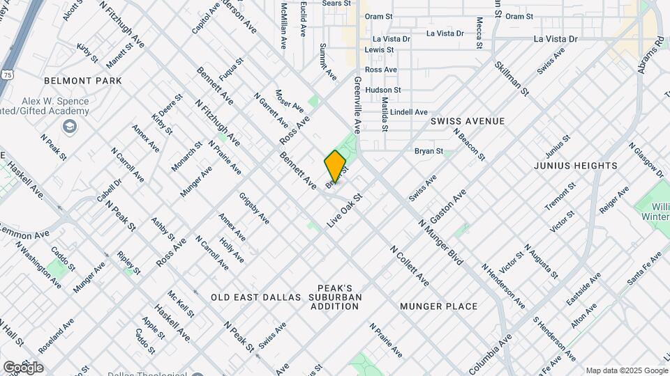 5016-5026 Bryan St Map and Location Details