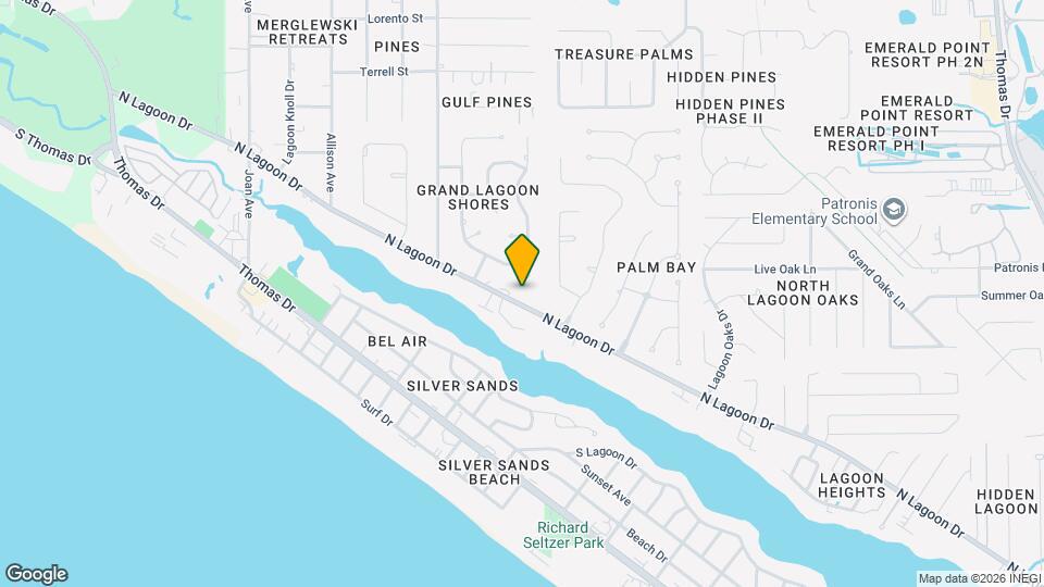 8416 N Lagoon Dr Map and Location Details