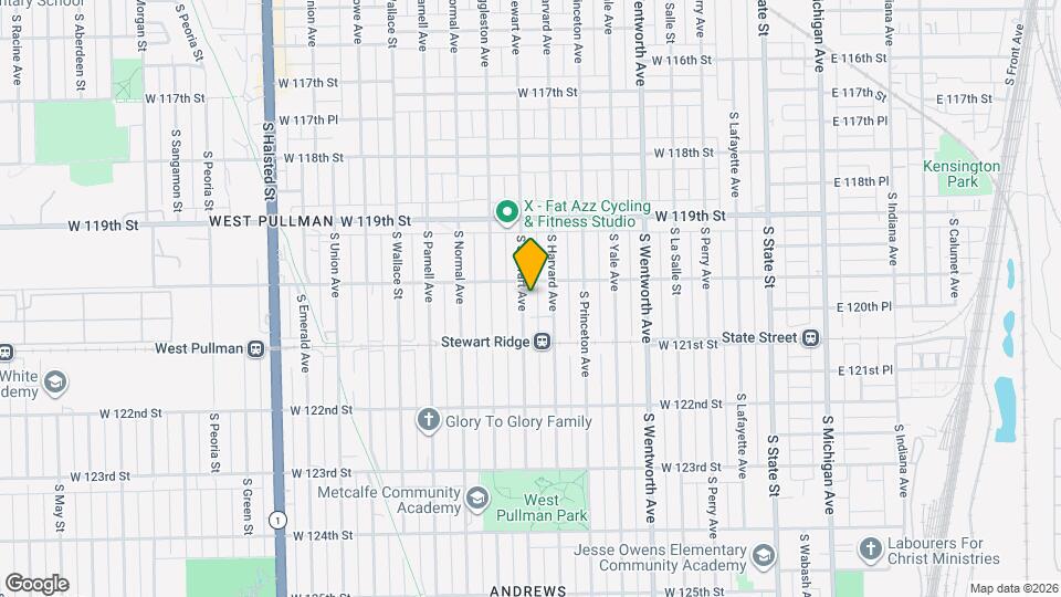 12015 S Stewart Ave Map and Location Details