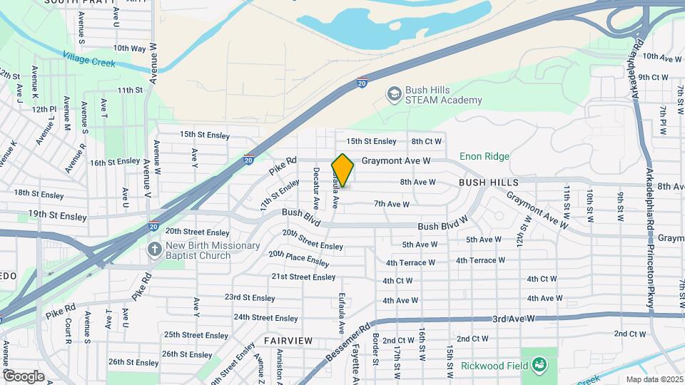 1711 Eufaula Ave Map and Location Details