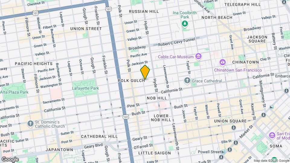 1650 Washington St Map and Location Details
