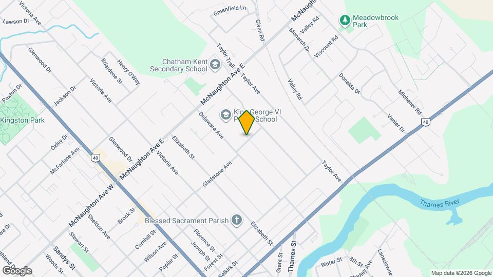 117 Gladstone Ave Map and Location Details