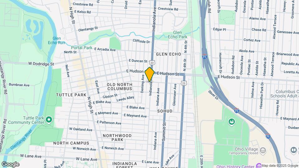 2481 Indianola Ave Mapa y Detalles de la Ubicación
